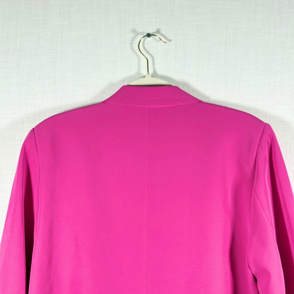 Vince Camuto Women's XL Hot Pink Fuchsia Single Button Blazer Stretch NWT - Picture 7 of 11